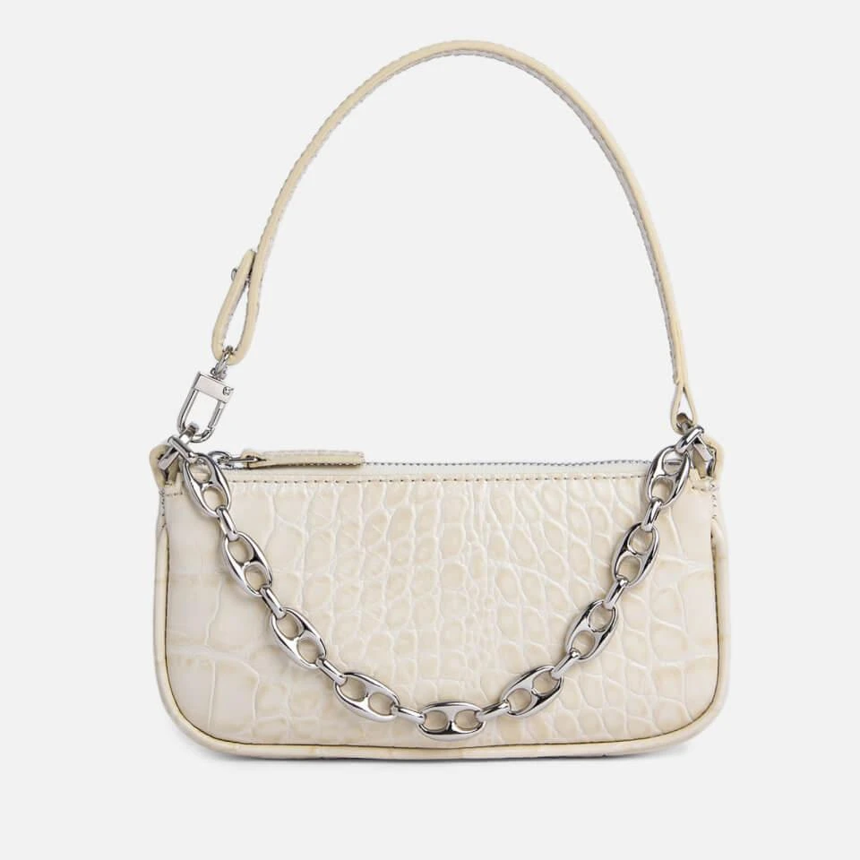 by FAR BY FAR Women
s Mini Rachel Croco Bag - Cream 1