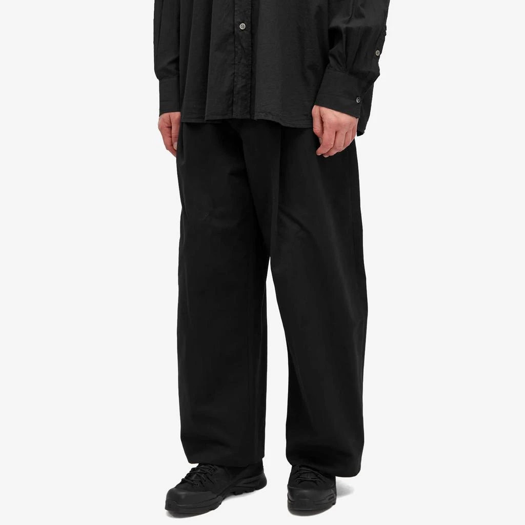 Studio Nicholson Studio Nicholson Sorte Deep Pleat Volume Twill Pant 2