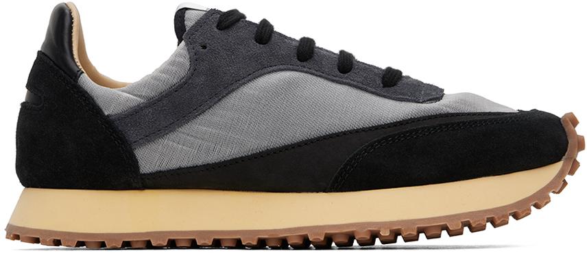 Spalwart Black & Gray Tempo Low Transparent Sneakers