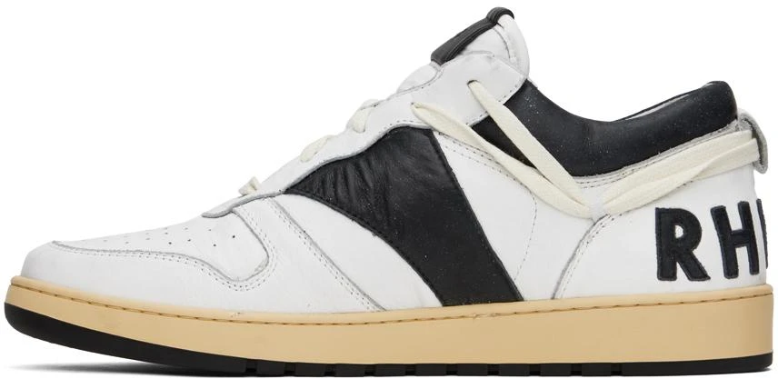 Rhude Black & White Rhecess Low Sneakers 3