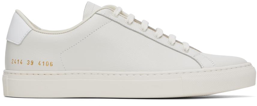 Common Projects Off-White Retro Bumpy Sneakers