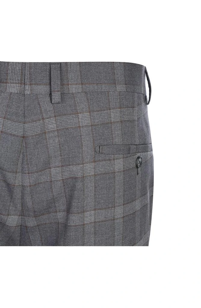 English Laundry Trim Fit Plaid Two-Piece Suit 10