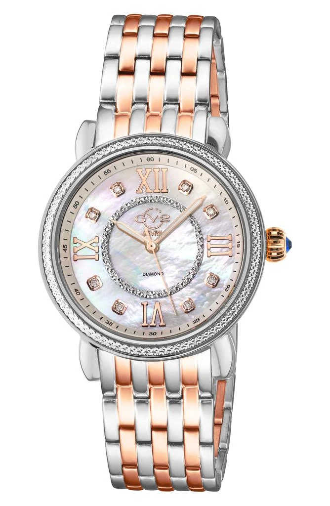 GV2 Marsala Two-Tone Diamond Bracelet Watch, 37mm - 0.05 ctw. 1