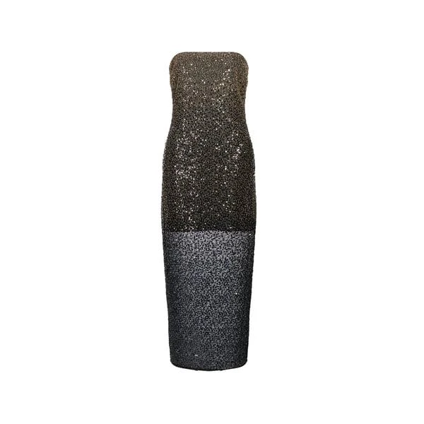 knee length dresses for ladies CENTELLA DRESS IN BLUE | CULT MIA main image 0