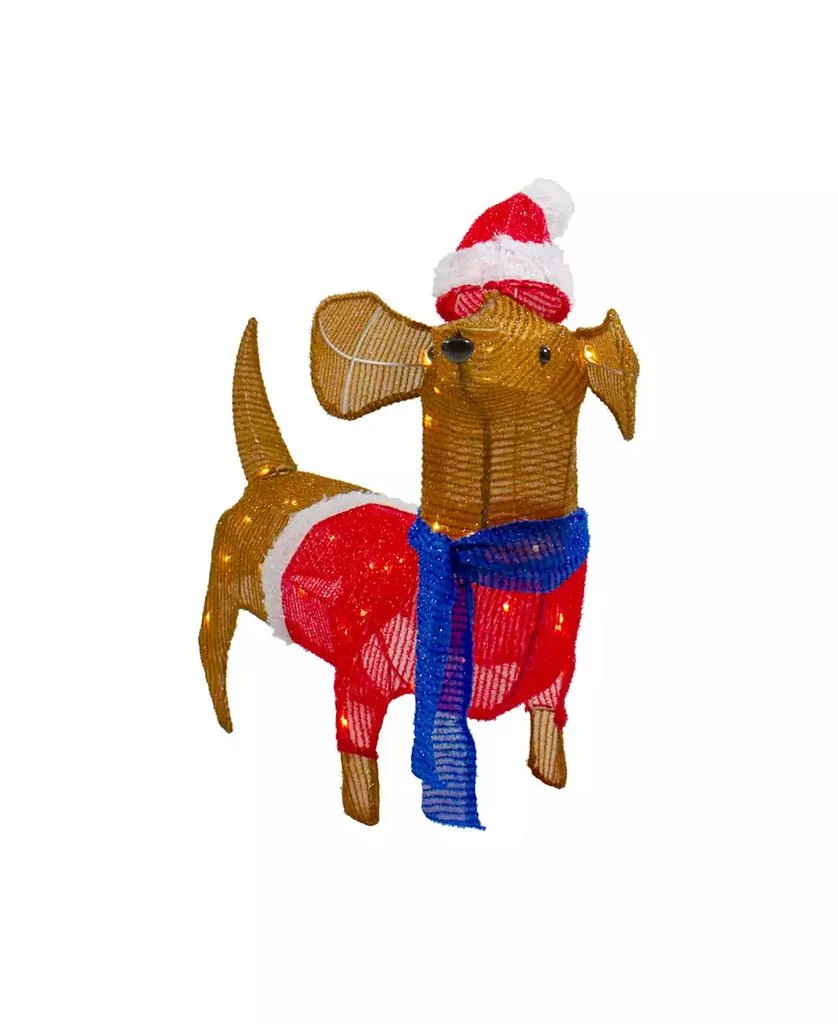 Northlight 26" LED Lighted Dachshund Dog Outdoor Christmas Decoration 3