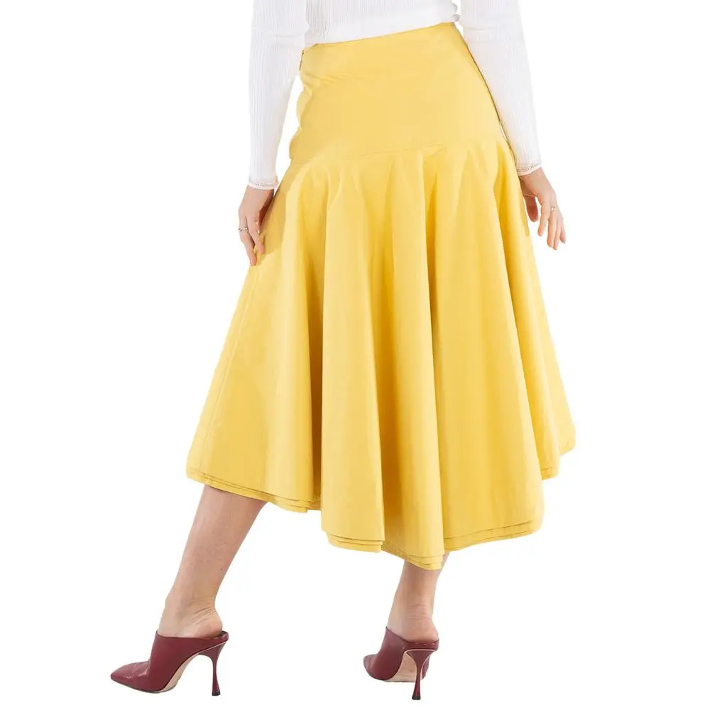 Jil Sander Sunbeam Pleated High-Waist Skirt 3