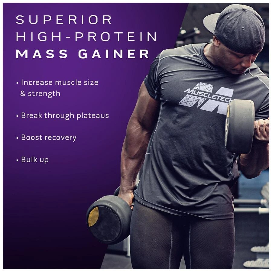 Muscle Tech 100% Mass Gainer, Milkshake Vanilla 6