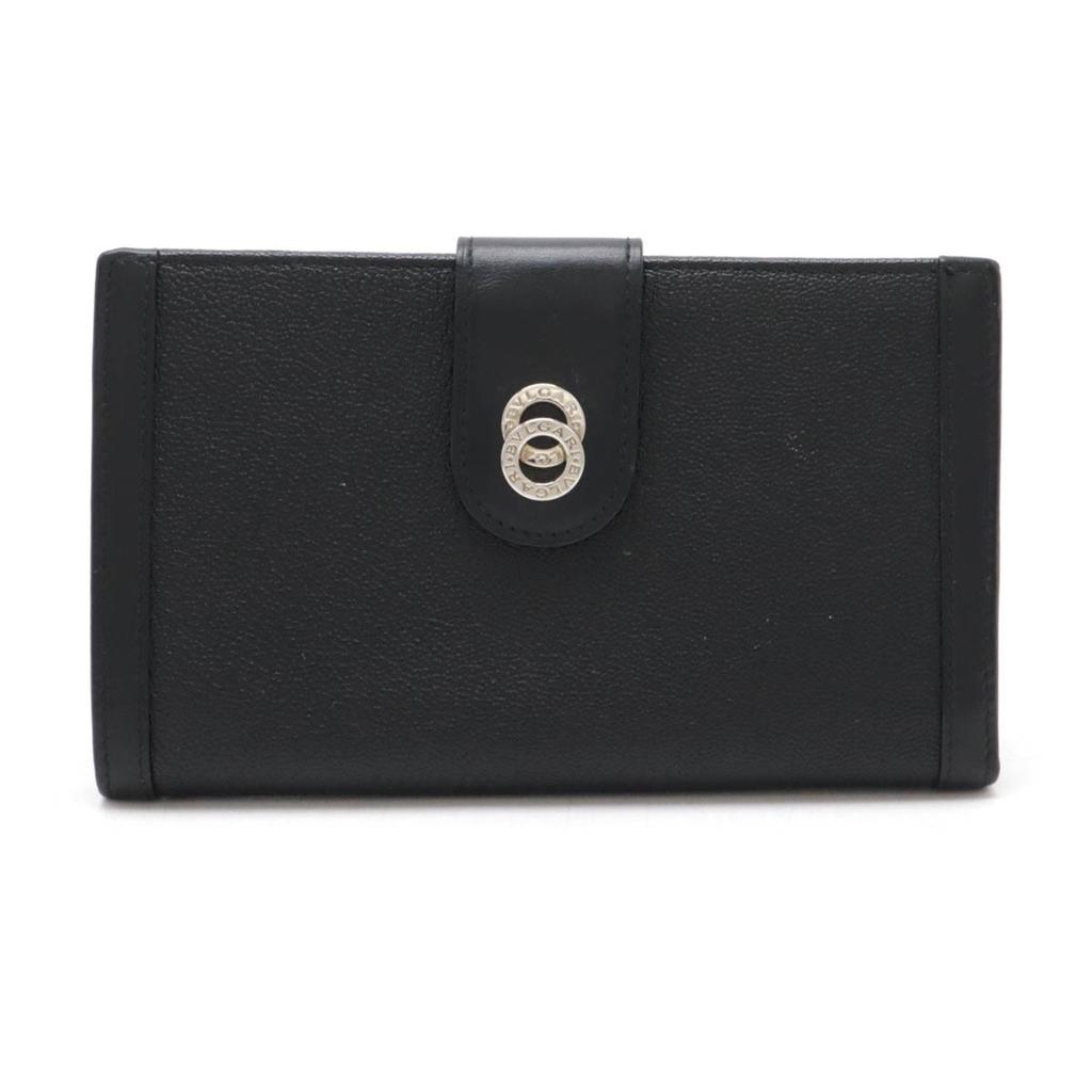 BVLGARI Leather Long Wallet (Bi-Fold) (Pre-Owned)