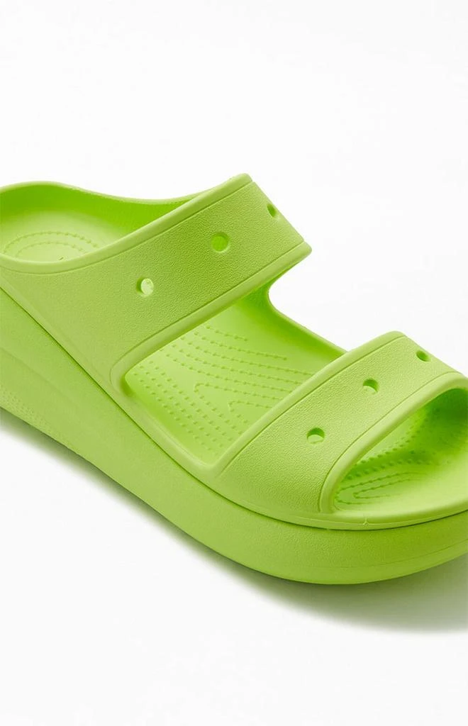 Crocs Women's Green Classic Crush Sandals 6