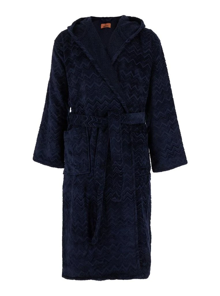 Missoni Missoni Home Hooded Belted Bathrobe
