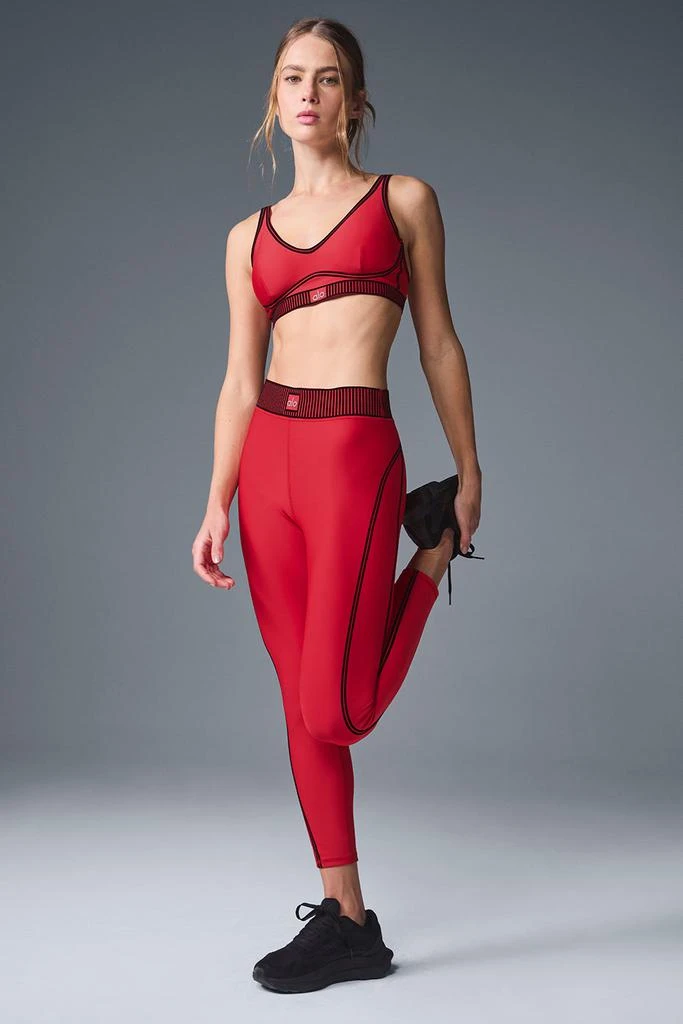 Alo Airlift Line Up Bra - Bold Red 4