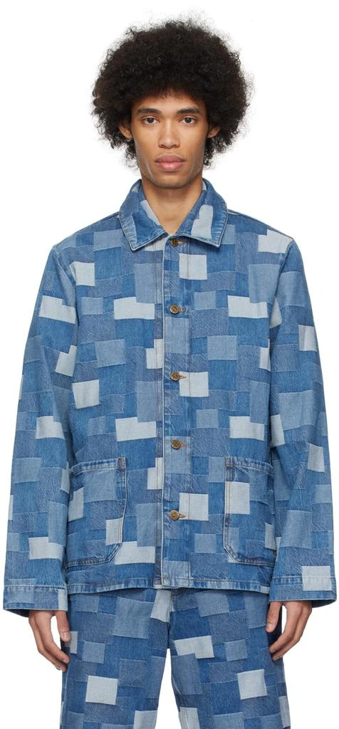A.P.C. Blue Kerlouan Denim Jacket 1