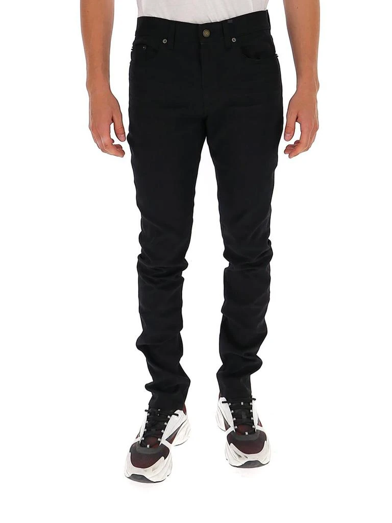 Saint Laurent Saint Laurent Button Detailed Skinny Jeans 3