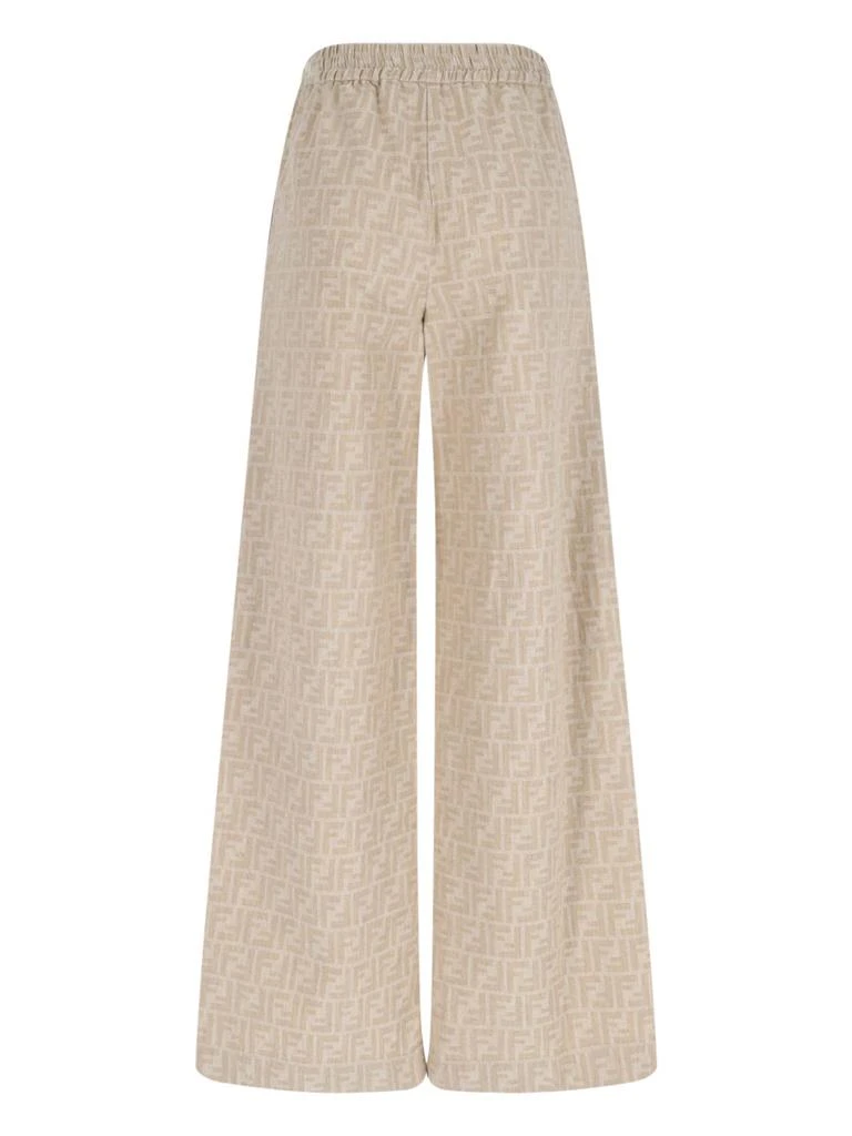 Fendi Fendi FF Chambray Wide-Leg Pants 2
