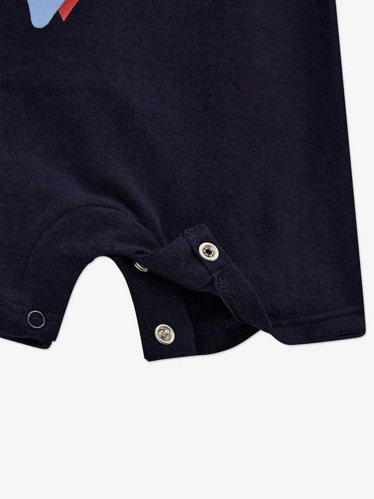 GUESS Baby Boys Logo Romper in Navy 4