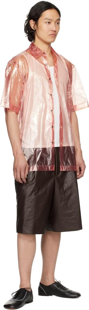 Dries Van Noten Pink Sheer Shirt 4