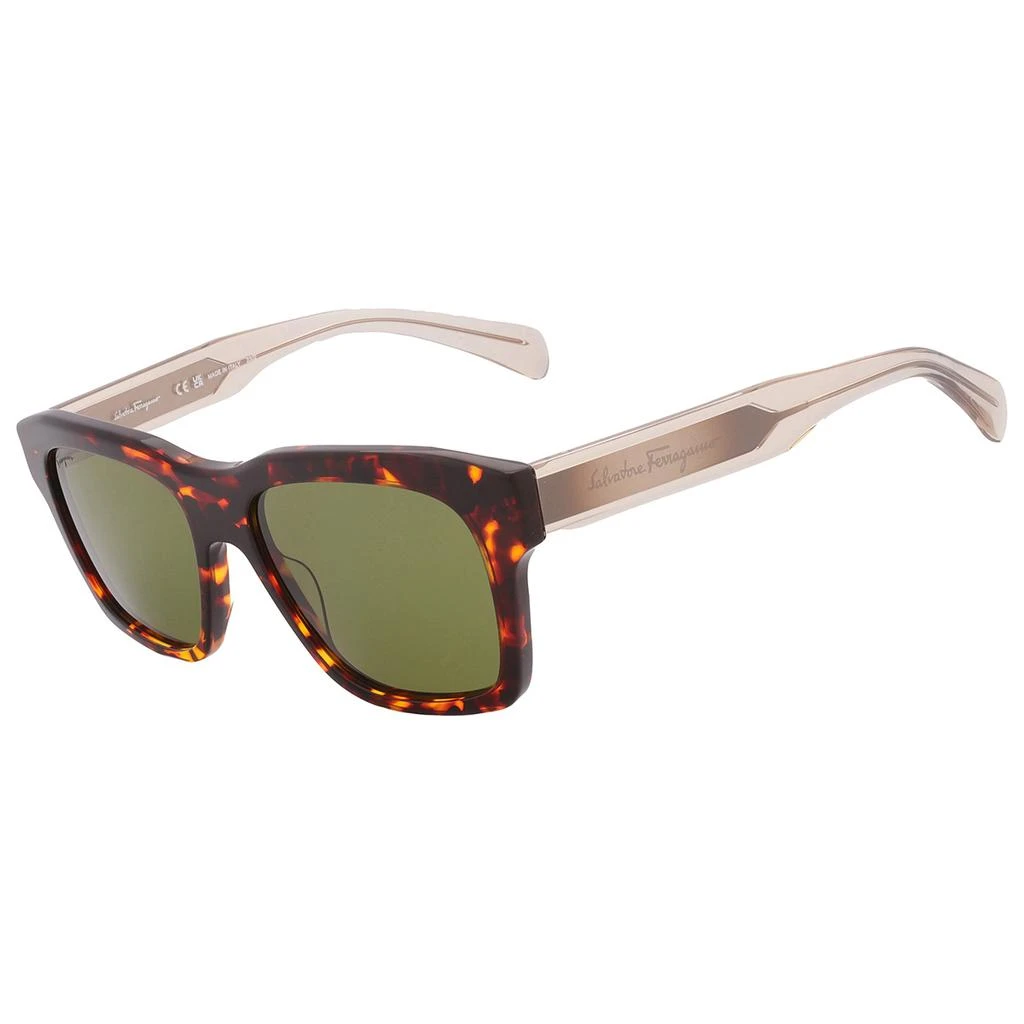 Salvatore Ferragamo Salvatore Ferragamo Green Square Men's Sunglasses SF1087S 219 56 3