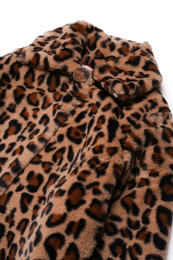 MAX&Co. Kids MAX&Co. Kids Leopard Print Buttoned Faux-Fur Coat 3