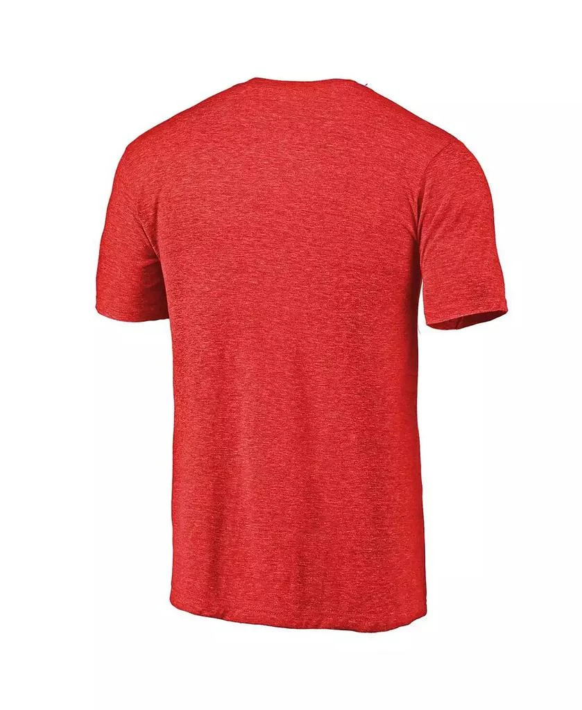 Fanatics Men's Red D.C. United Primary Logo Distressed Tri-Blend T-Shirt 2