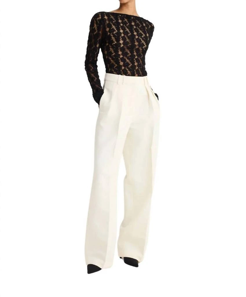 Rohe Rohe - High-waisted Pleated Wide Leg Trousers 2