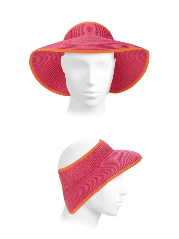 San Diego Hat Company Contrast Roll-Up Visor 2
