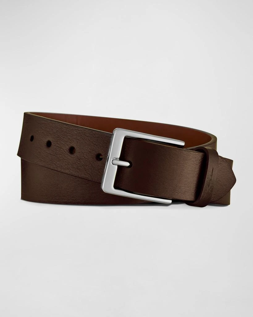Shinola Men's Lightning Bolt Leather Belt 1