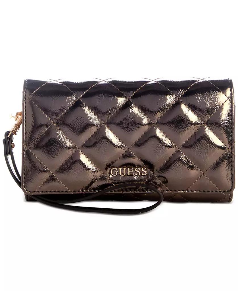 GUESS Tinsley Quilted Phone Organizer Wristlet