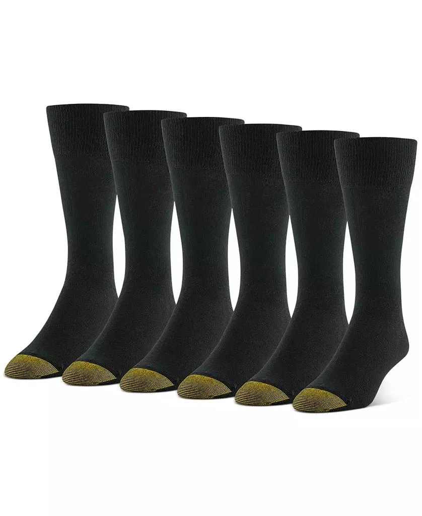 Gold Toe Men
s 6-pack Cambridge Solid Crew Socks