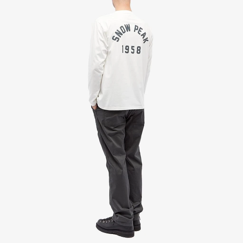 Snow Peak Snow Peak Long Sleeve Foam Print T-Shirt 4