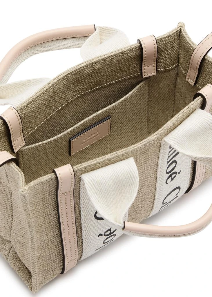 Chloé Woody mini canvas tote 4