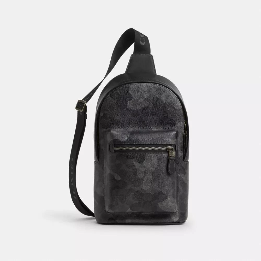 Coach West Pack In Signature Camo Print 1