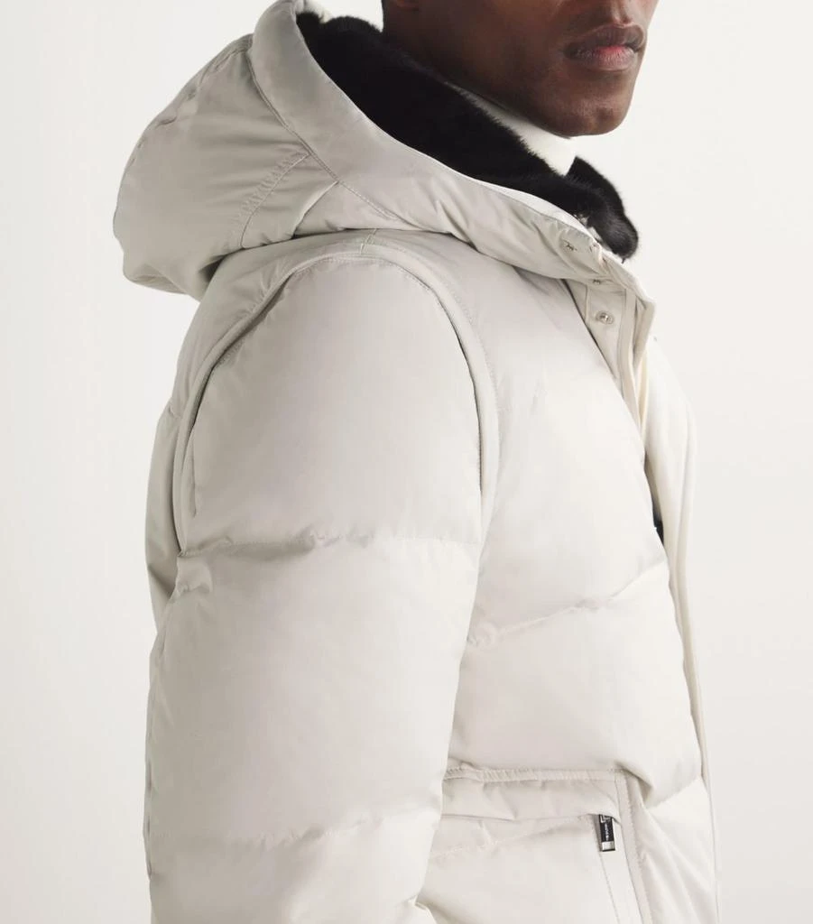 Yves Salomon Mink-Lined Down Coat 7