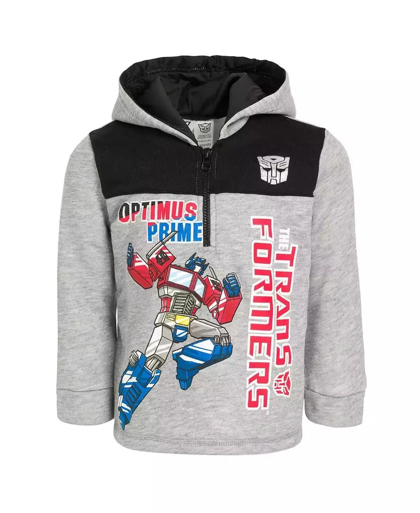 Transformers Toddler Boys Optimus Prime Bumblebee Megatron Half Zip Pullover Hoodie