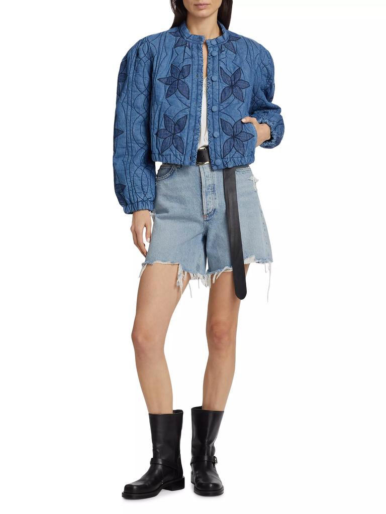 Free People Quinn Cropped Quilted Jacket