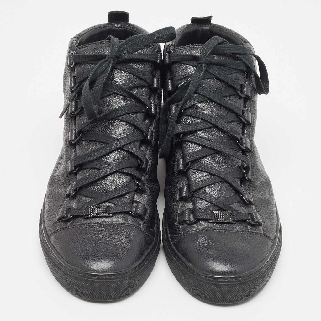 Balenciaga Balenciaga Black Leather Arena High Top Sneakers Size 43 3