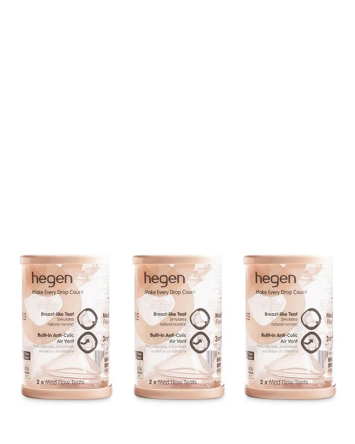 Hegen Teat Medium Flow 6 Pk 6