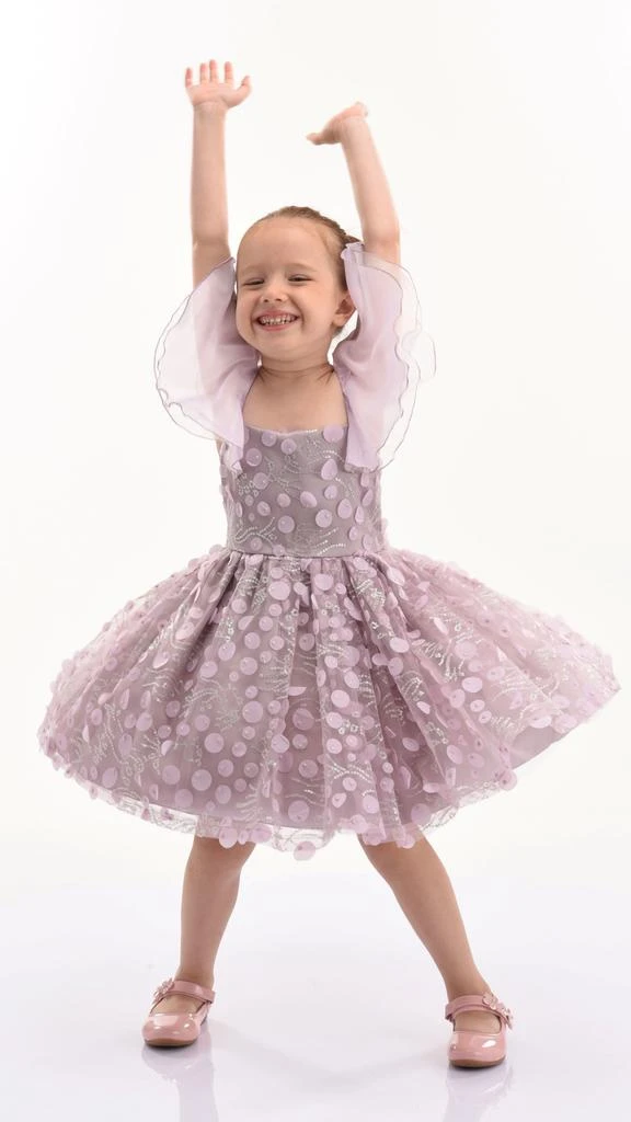 Mimi Tutu Lavender Jolene Polka Dot Applique Dress 4