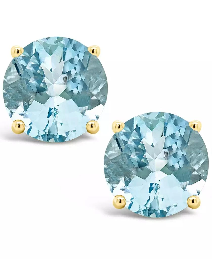 Macy
s Aquamarine (2-1/2 ct. t.w.) Stud Earrings in 14K Yellow Gold 3