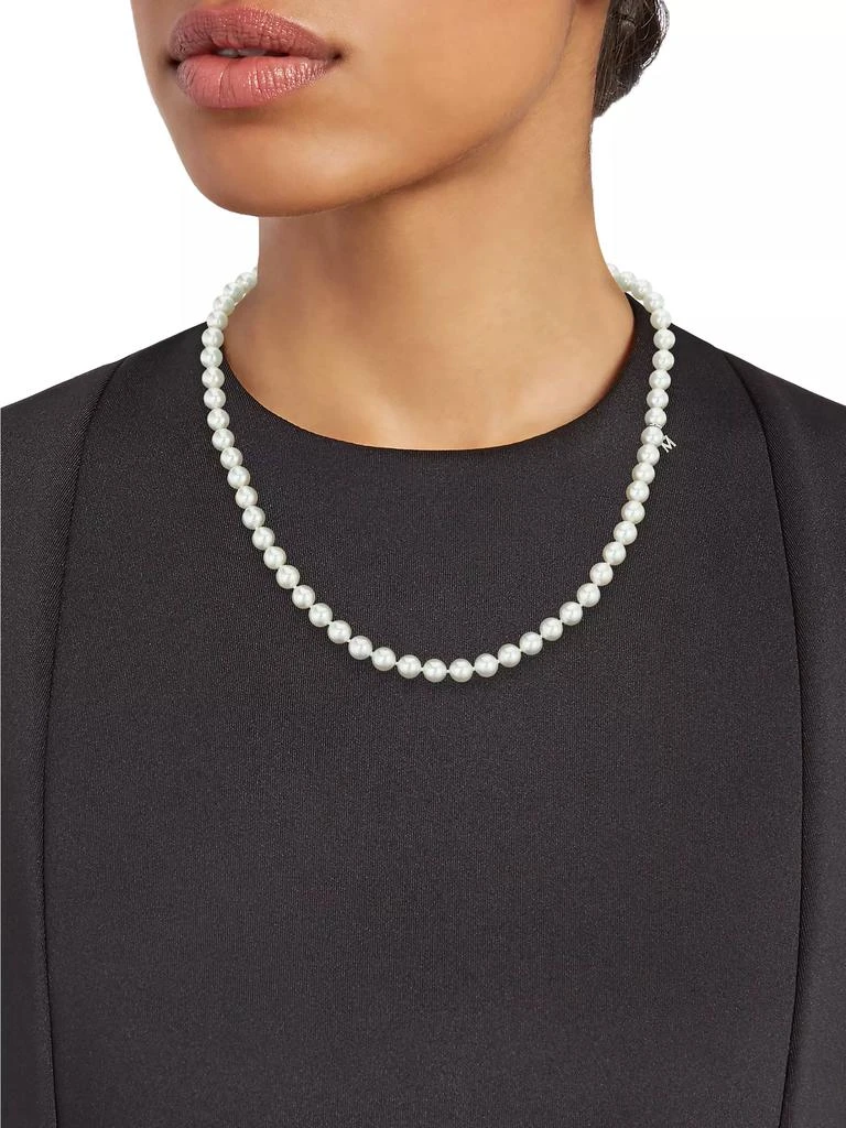 Mikimoto Everyday Essentials 18K White Gold & Akoya Pearl Necklace 2