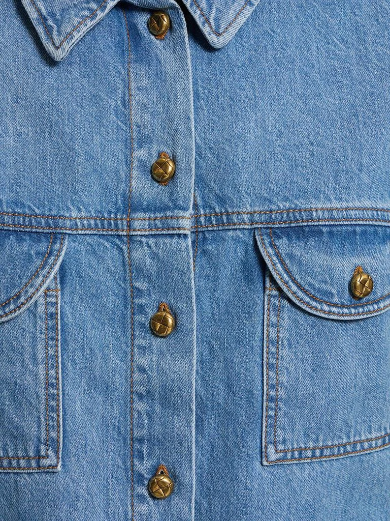 BLAZÉ MILANO Nariida Maya Sahariana Denim Jacket 3