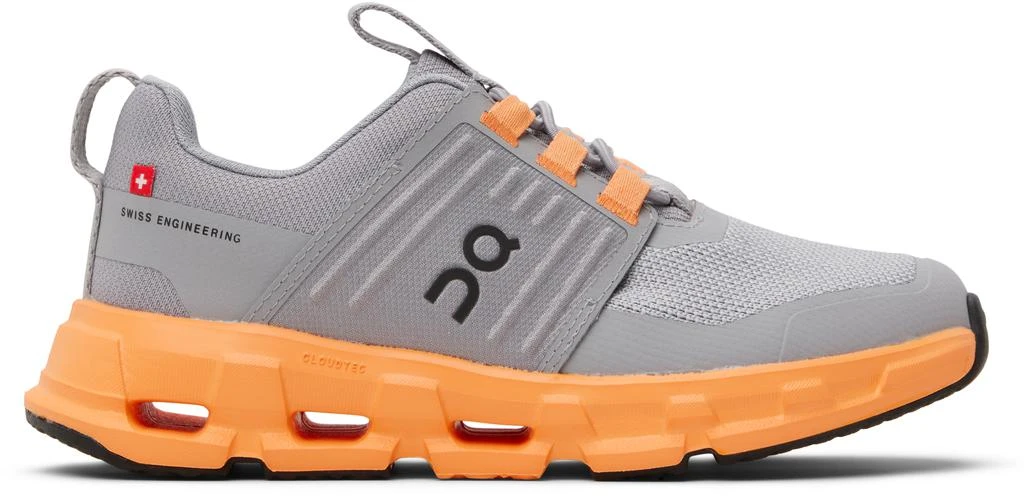 On Little Kids Gray Cloudswift Sneakers