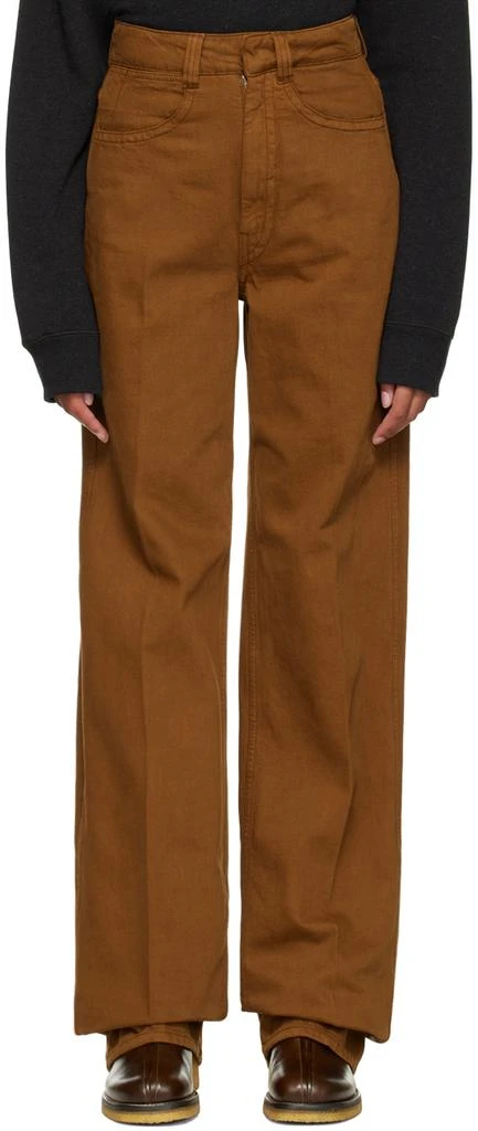 Lemaire Brown High Waisted Jeans 1