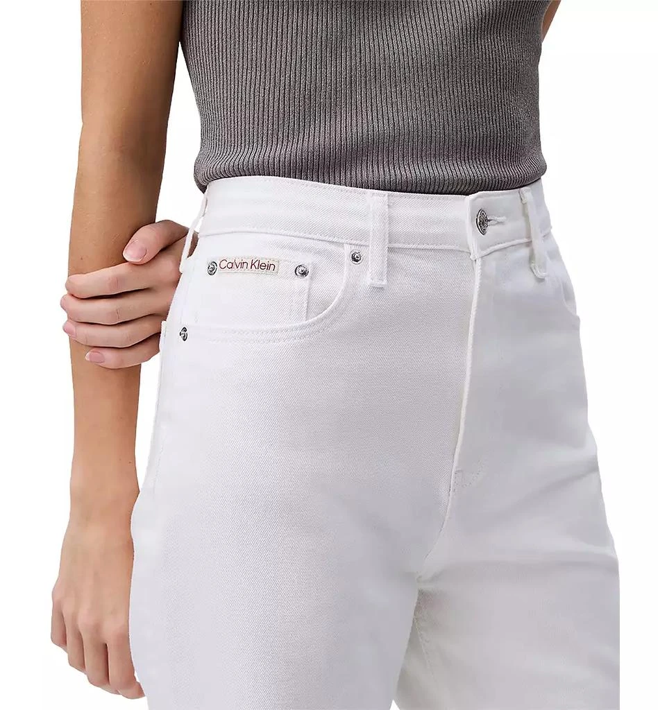 Calvin Klein Women's High-Rise Straight-Leg Stretch Denim Jeans 3