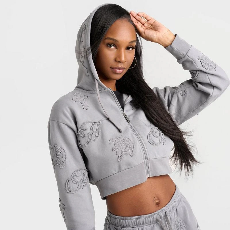 Hoodrich Women's Hoodrich Mist Crop Full-Zip Hoodie 5
