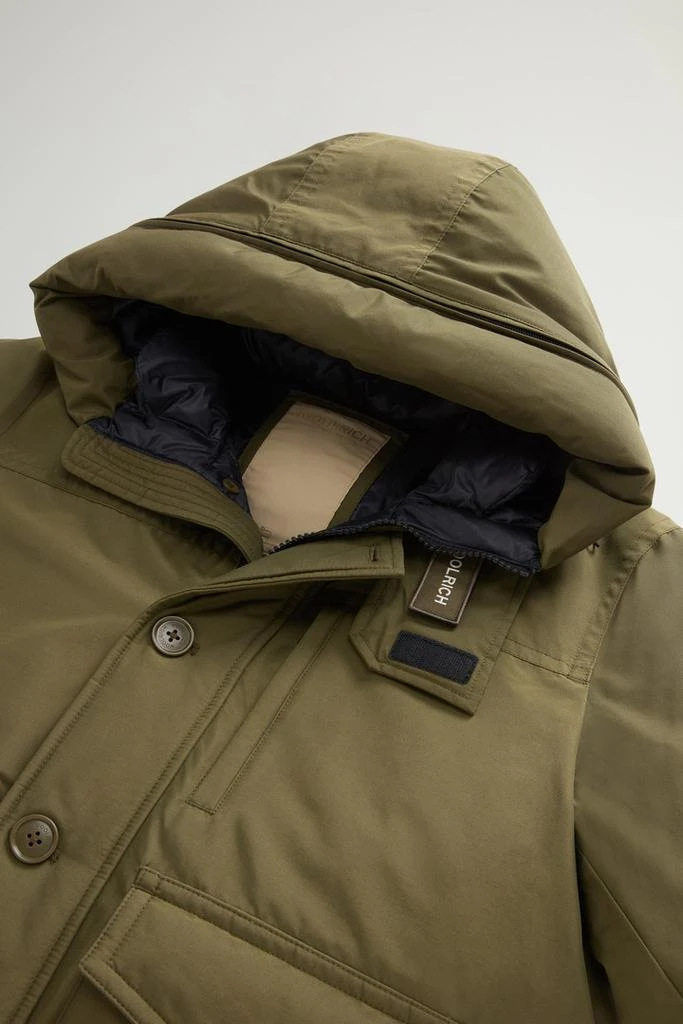 Woolrich Ramar Cloth Bomber Jacket with Hood - Men - Green 7