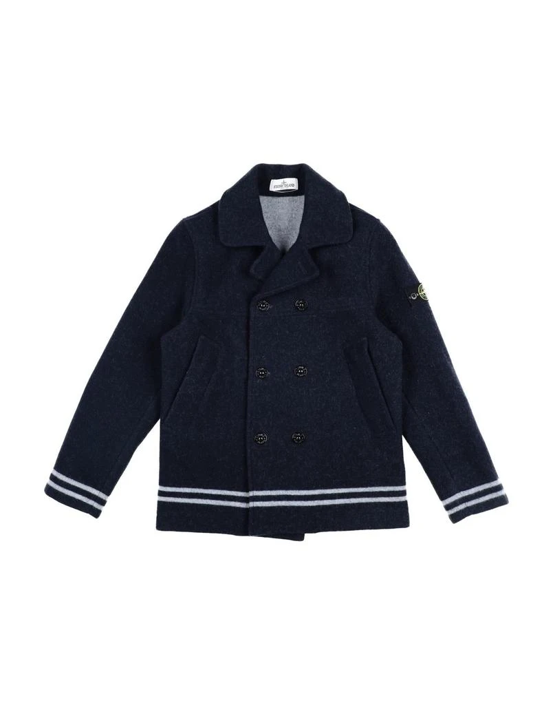Stone Island Junior Double breasted pea coat