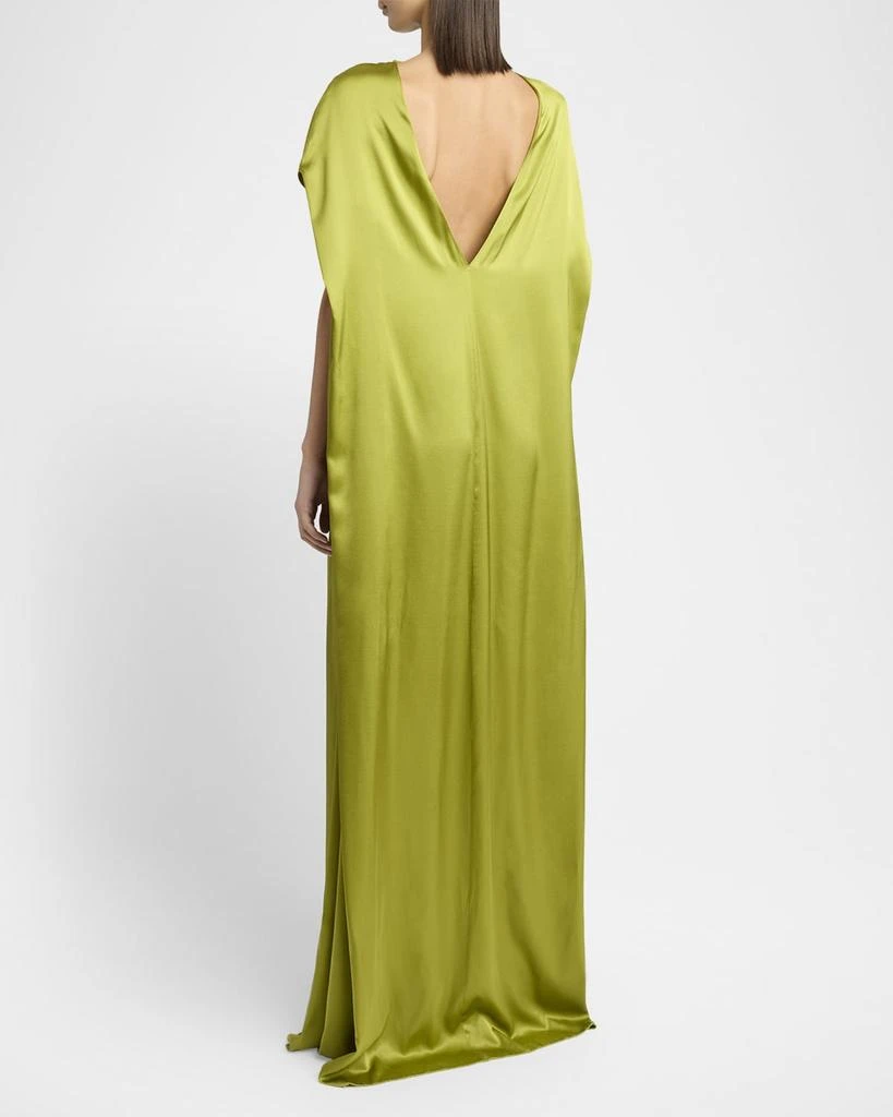 Dries Van Noten Diria Short-Sleeve Silk Maxi Dress 3