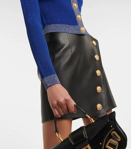 Balmain Metallic knit cardigan 5