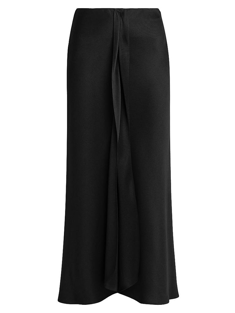 スカート Giorgio Armani Silk Long Skirt With Deep Slit Shop Silk long skirt with deep slit on Sale at BeyondStyle