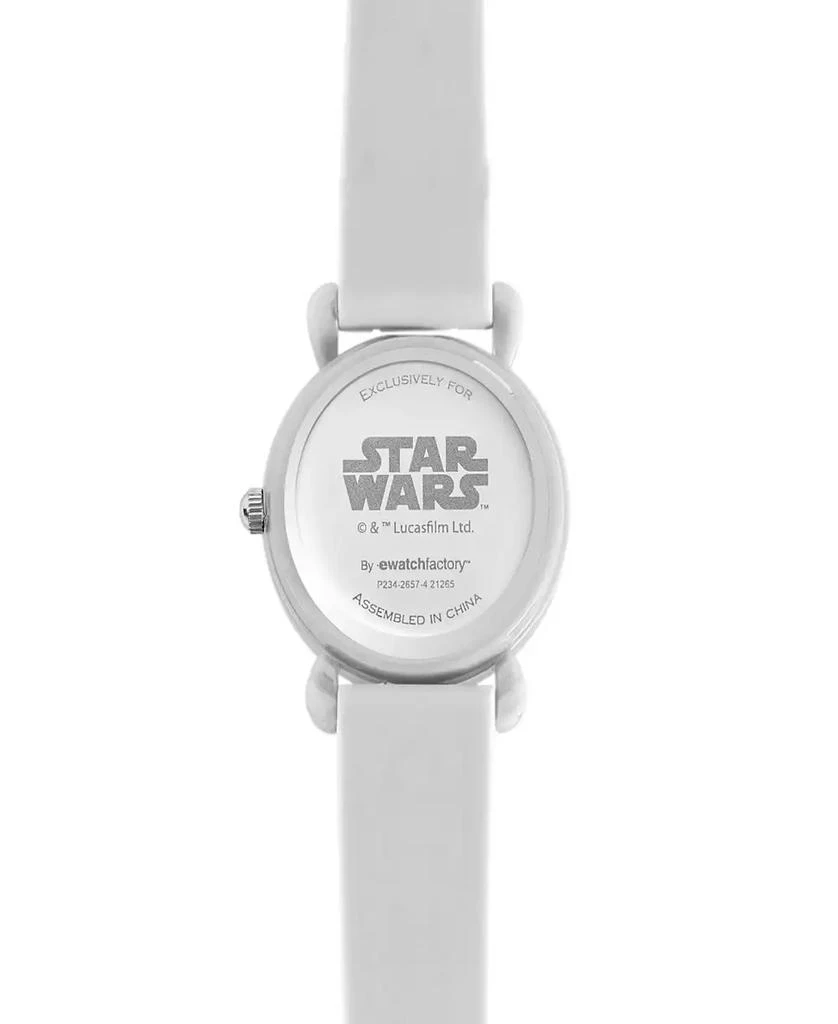 ewatchfactory Boy's Disney Star Wars Plastic White Silicone Strap Watch 32mm 3